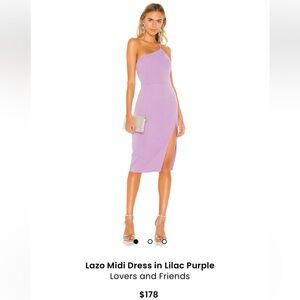 Lazy Midi Dress in Lilac Purple